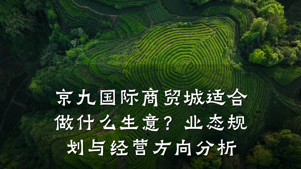 京九国际商贸城适合做什么生意?业态规划与经营方向分析