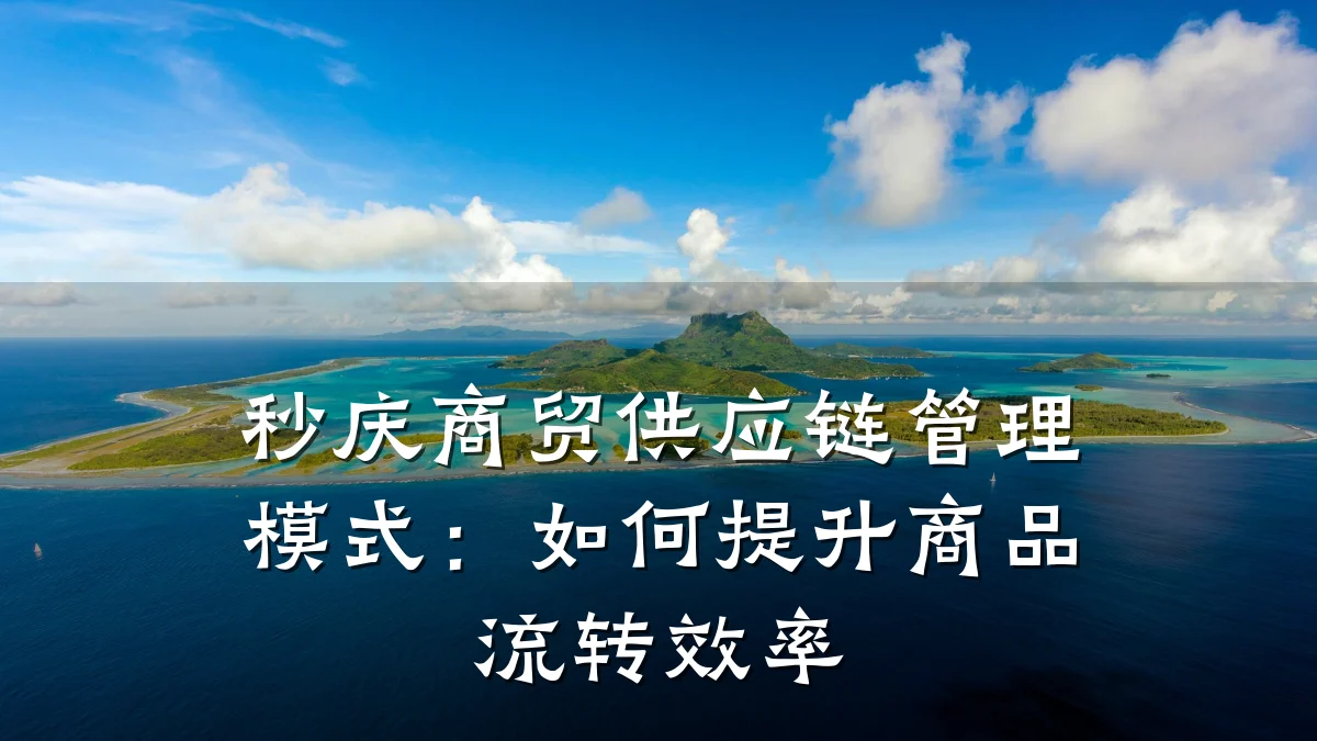 秒庆商贸供应链管理模式:如何提升商品流转效率