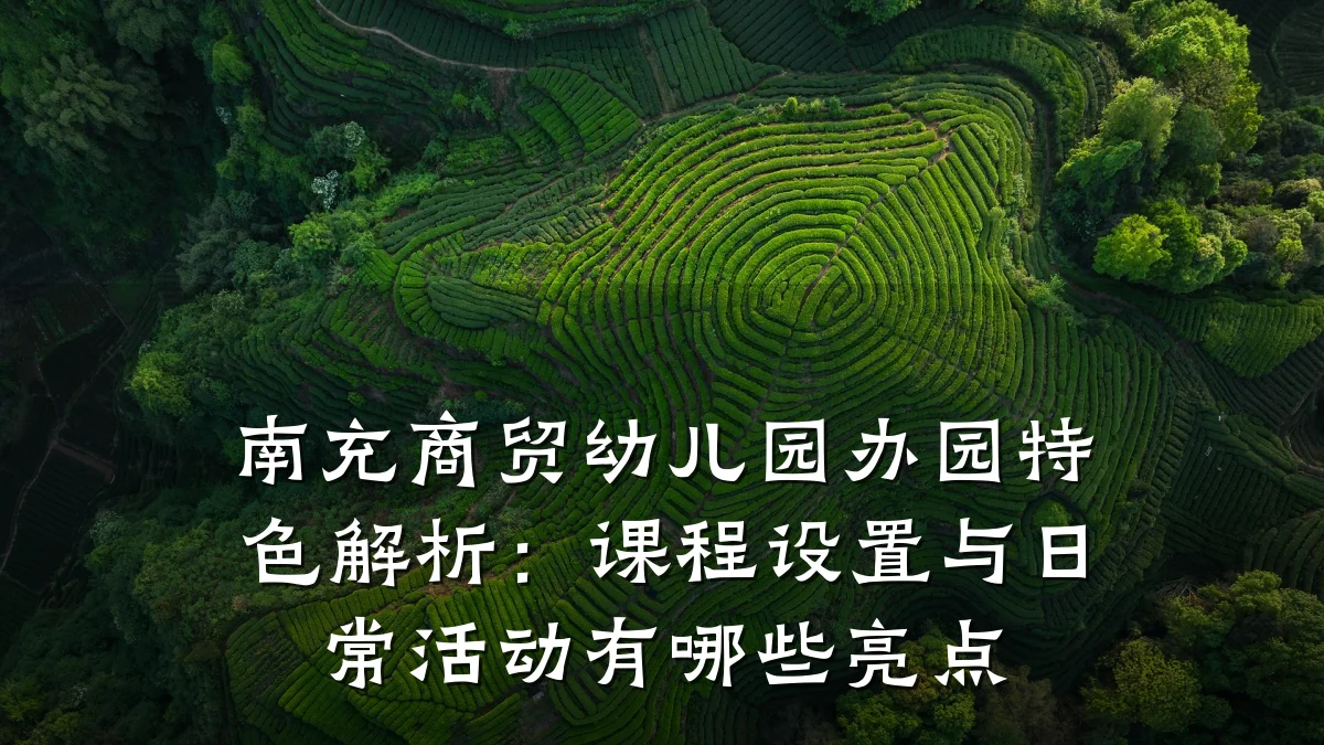 南充商贸幼儿园办园特色解析:课程设置与日常活动有哪些亮点