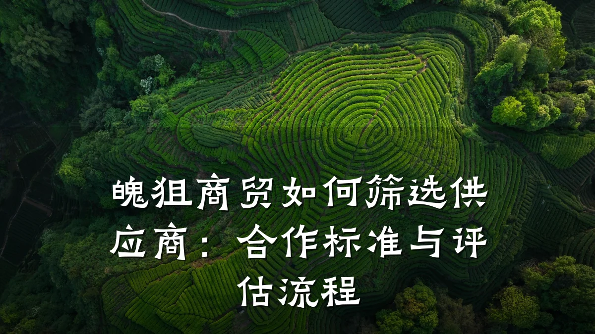 魄狙商贸如何筛选供应商:合作标准与评估流程