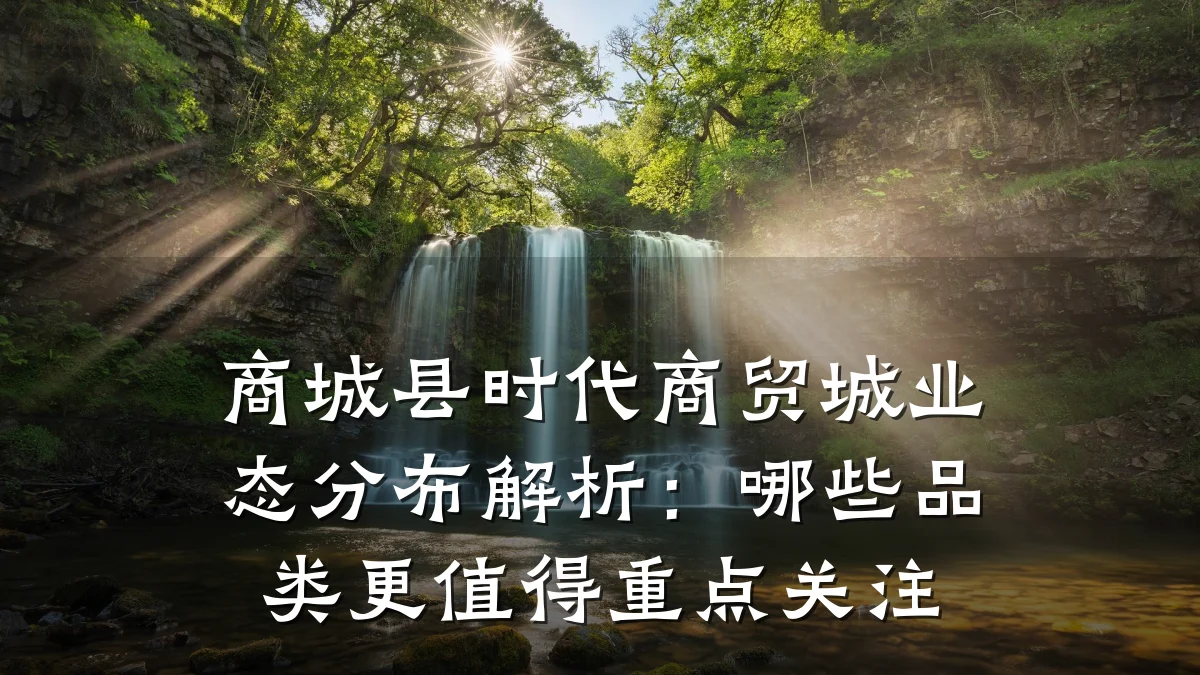 商城县时代商贸城业态分布解析:哪些品类更值得重点关注