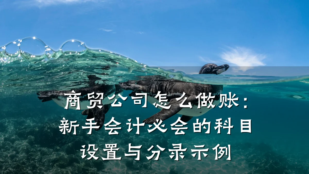 商贸公司怎么做账:新手会计必会的科目设置与分录示例
