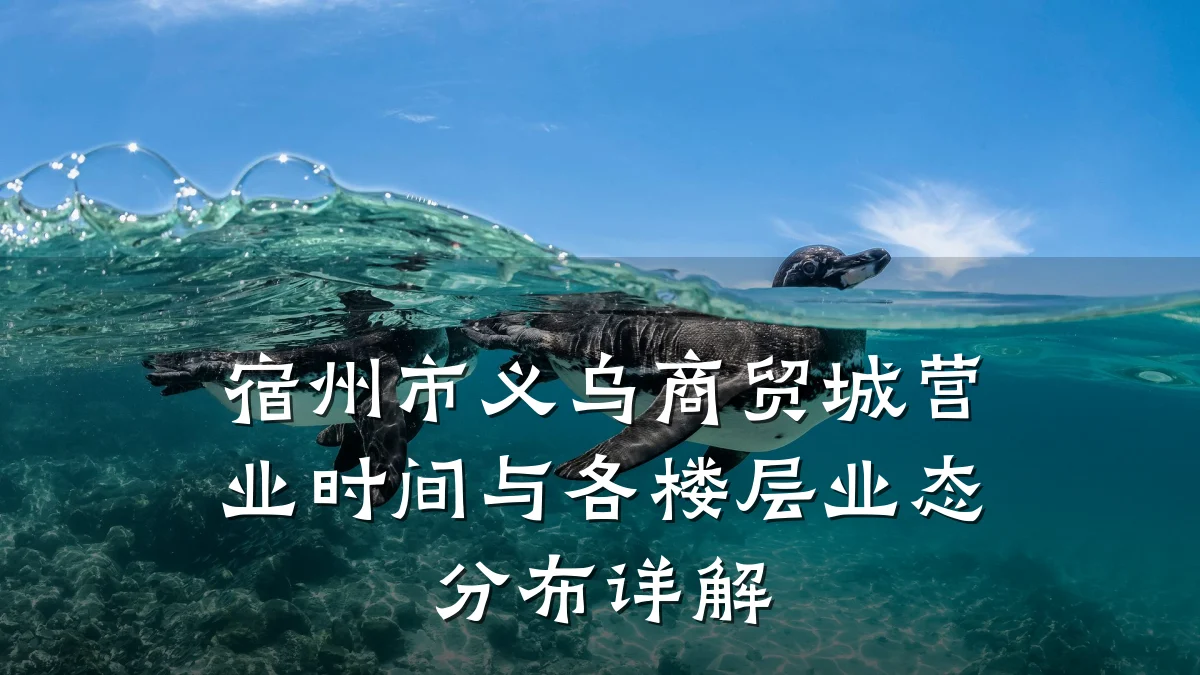 宿州市义乌商贸城营业时间与各楼层业态分布详解