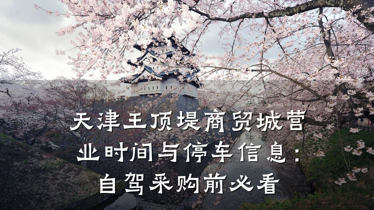天津王顶堤商贸城营业时间与停车信息:自驾采购前必看