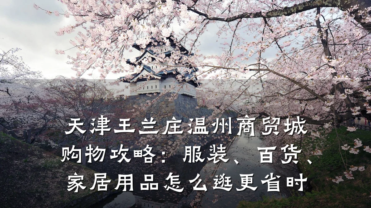 天津王兰庄温州商贸城购物攻略:服装、百货、家居用品怎么逛更省时