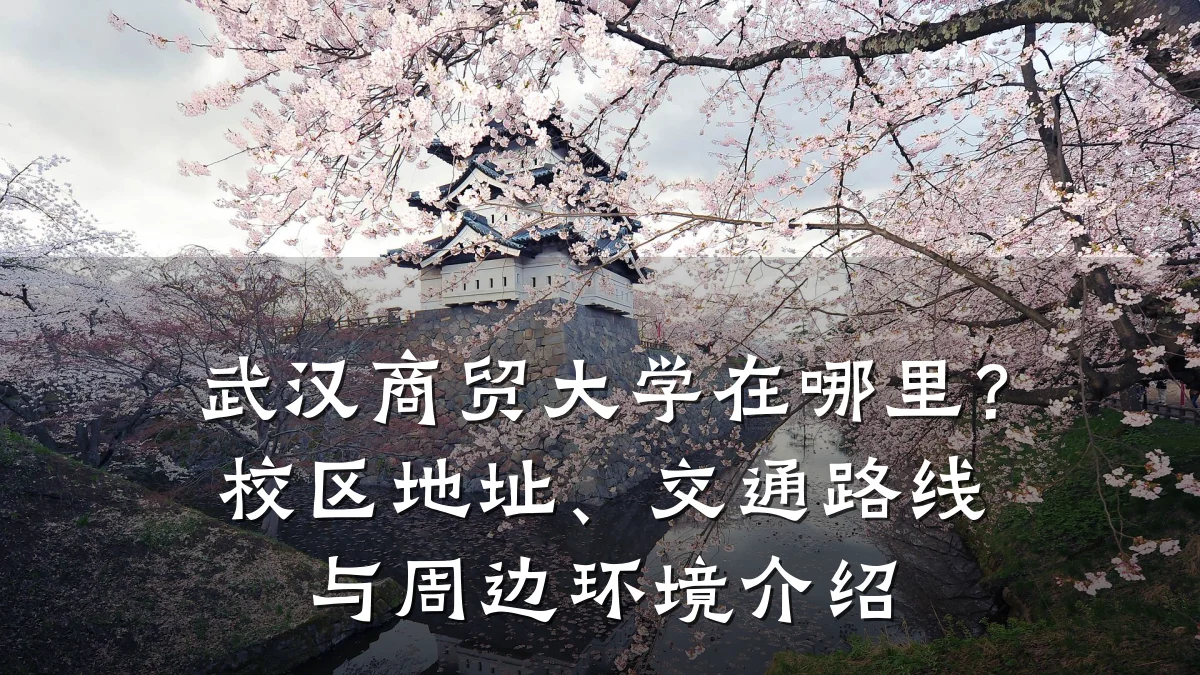 武汉商贸大学在哪里?校区地址、交通路线与周边环境介绍
