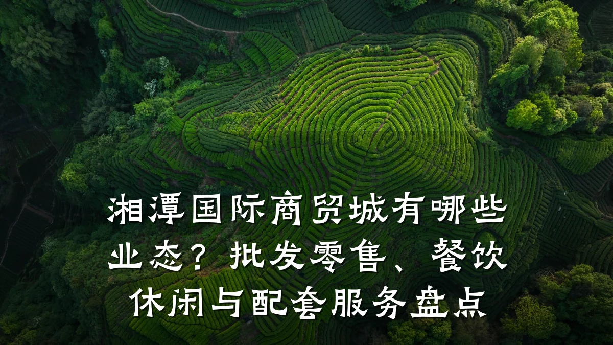 湘潭国际商贸城有哪些业态?批发零售、餐饮休闲与配套服务盘点