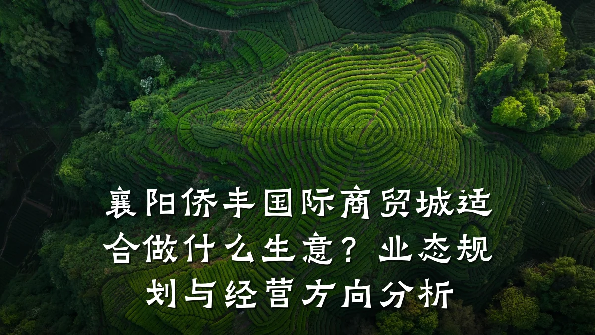 襄阳侨丰国际商贸城适合做什么生意?业态规划与经营方向分析