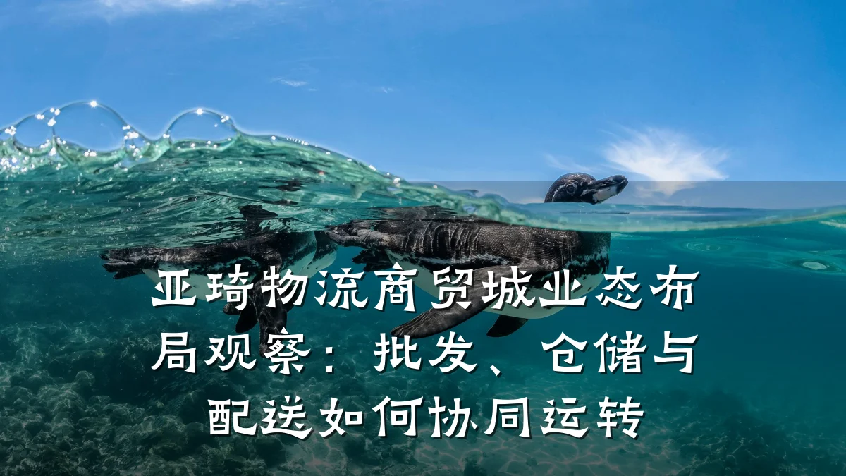 亚琦物流商贸城业态布局观察:批发、仓储与配送如何协同运转