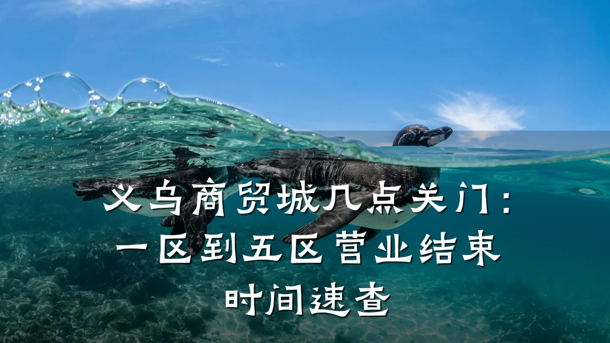 义乌商贸城几点关门:一区到五区营业结束时间速查