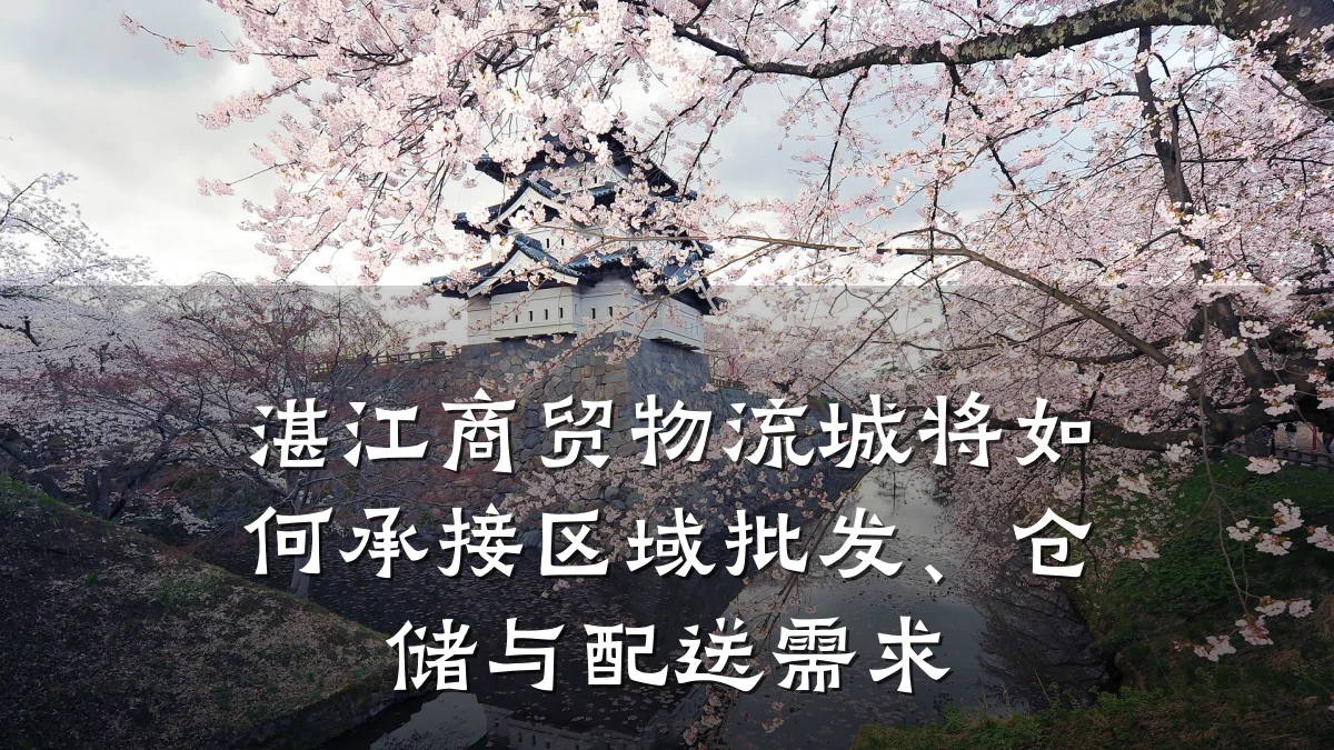 湛江商贸物流城将如何承接区域批发、仓储与配送需求