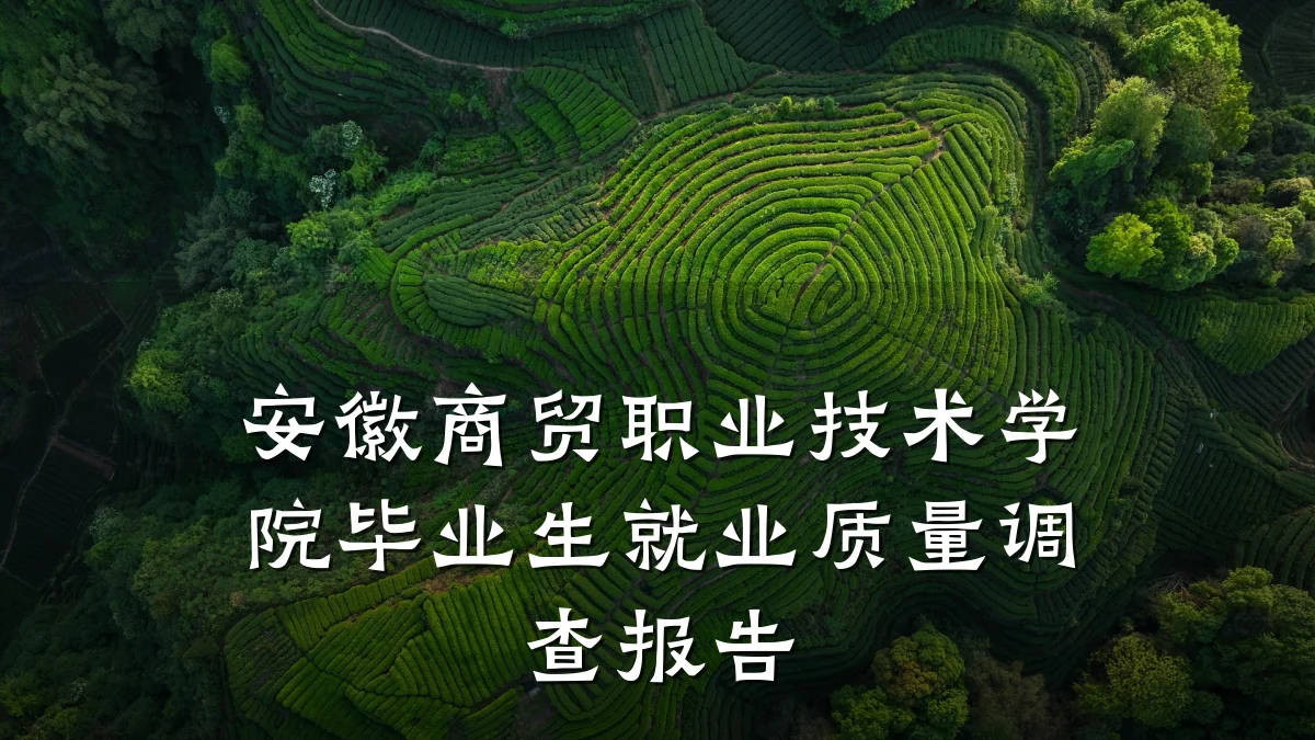 安徽商贸职业技术学院毕业生就业质量调查报告