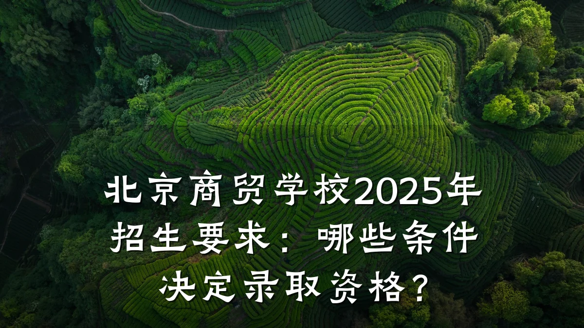北京商贸学校2025年招生要求:哪些条件决定录取资格?