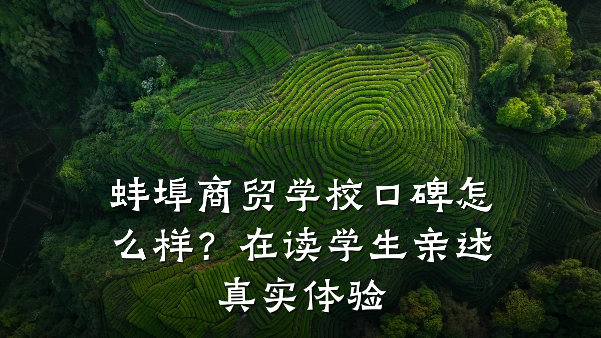 蚌埠商贸学校口碑怎么样?在读学生亲述真实体验
