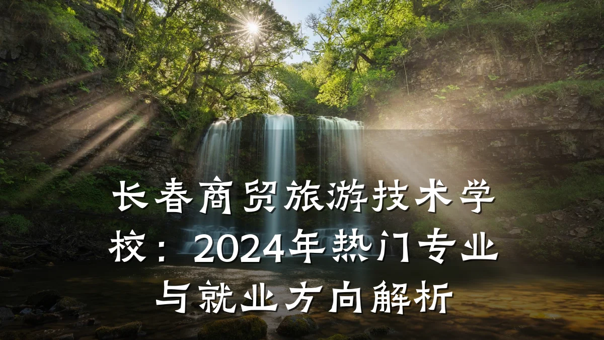 长春商贸旅游技术学校:2024年热门专业与就业方向解析