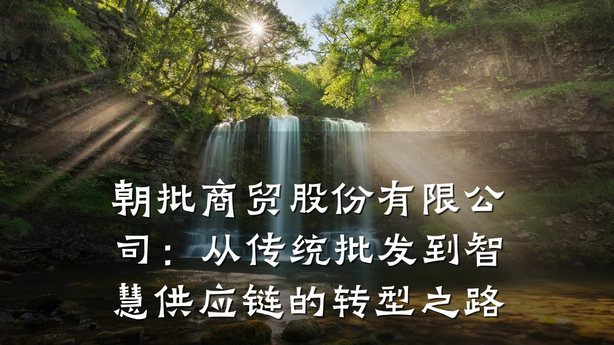 朝批商贸股份有限公司:从传统批发到智慧供应链的转型之路