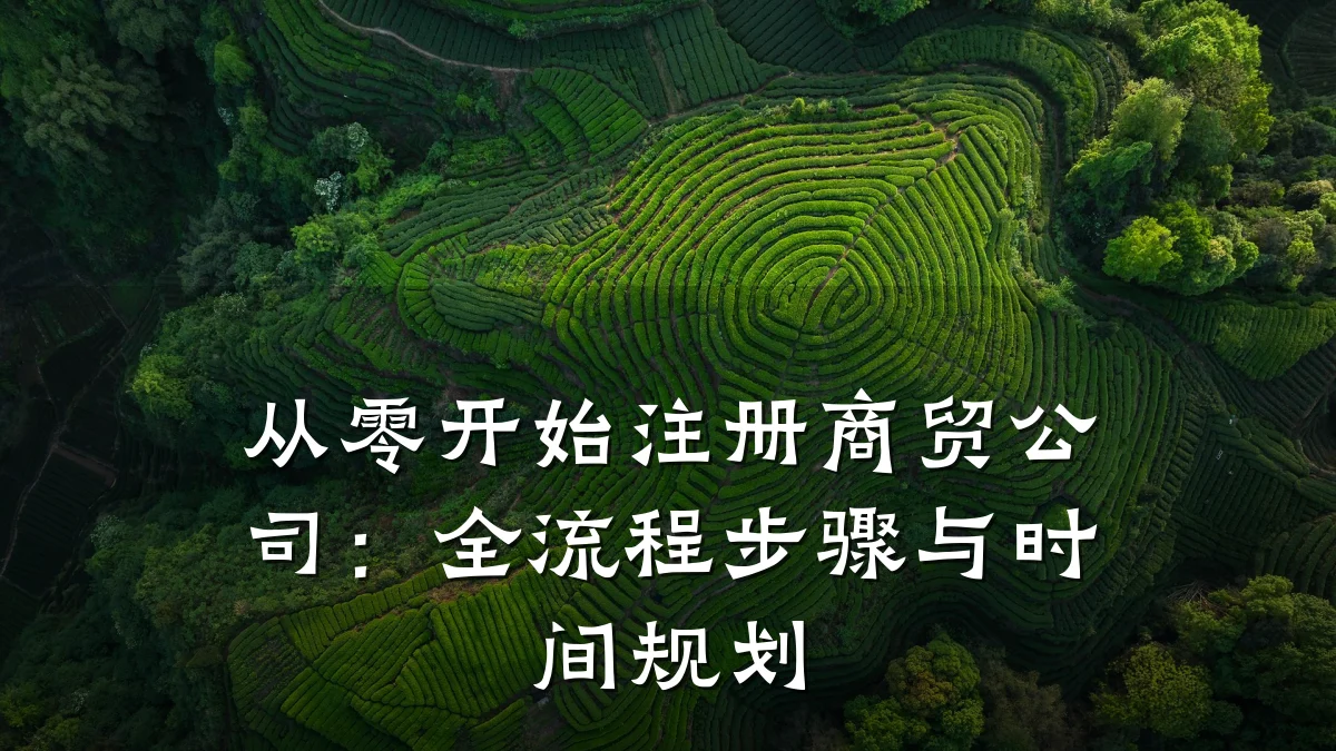 从零开始注册商贸公司:全流程步骤与时间规划