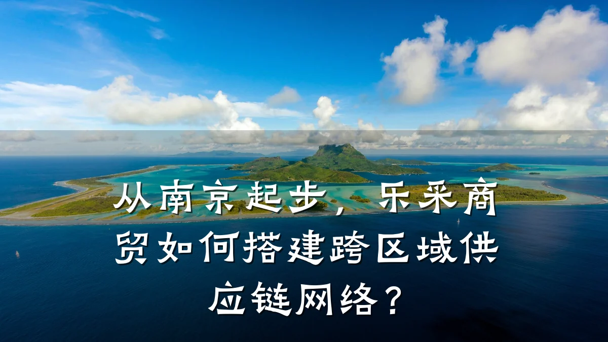 从南京起步,乐采商贸如何搭建跨区域供应链网络?