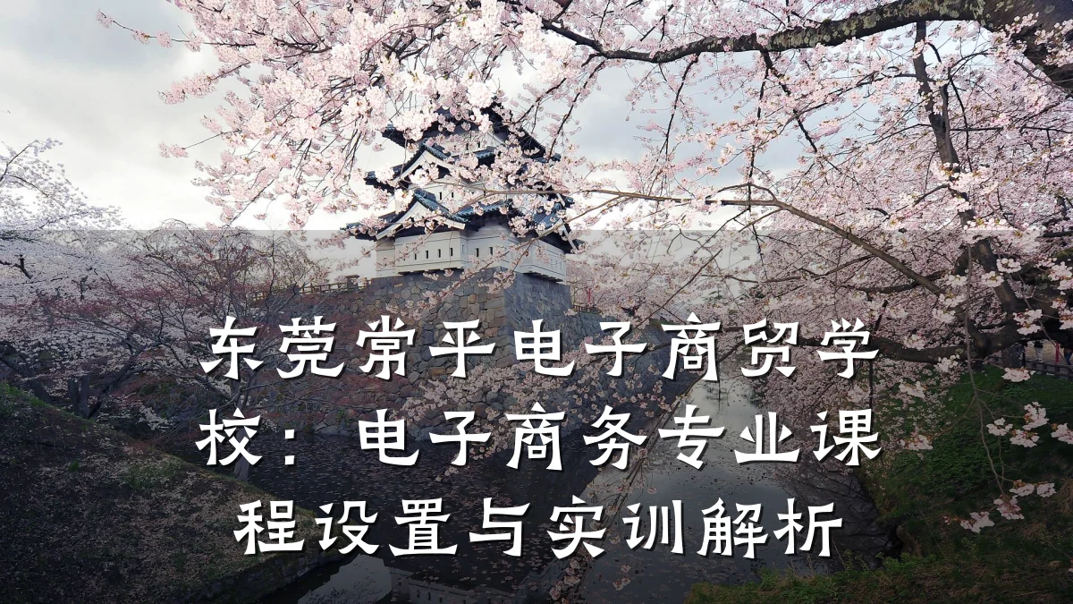 东莞常平电子商贸学校:电子商务专业课程设置与实训解析