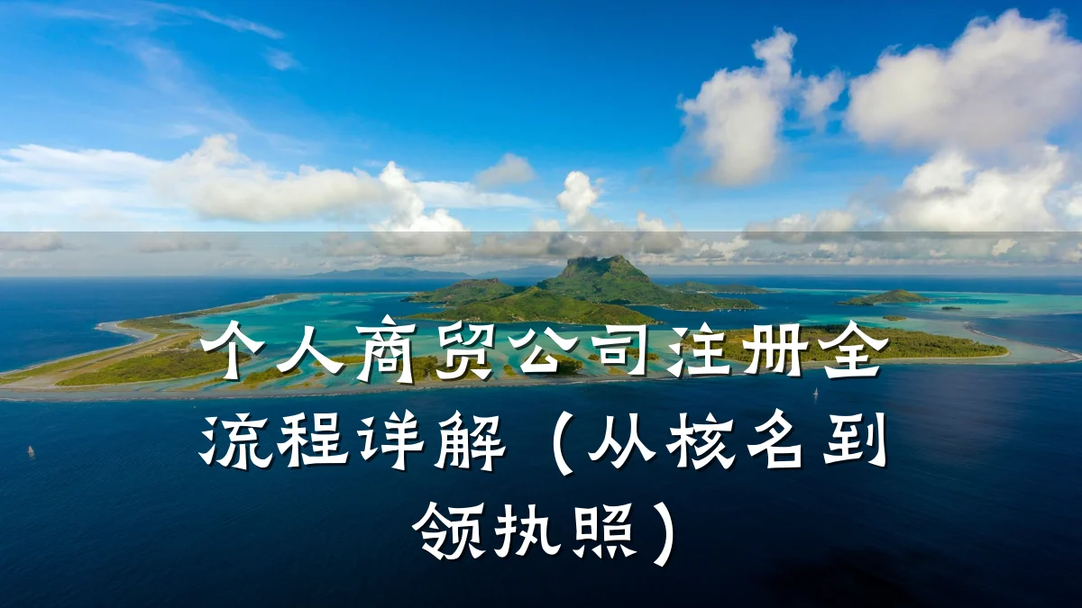 个人商贸公司注册全流程详解(从核名到领执照)