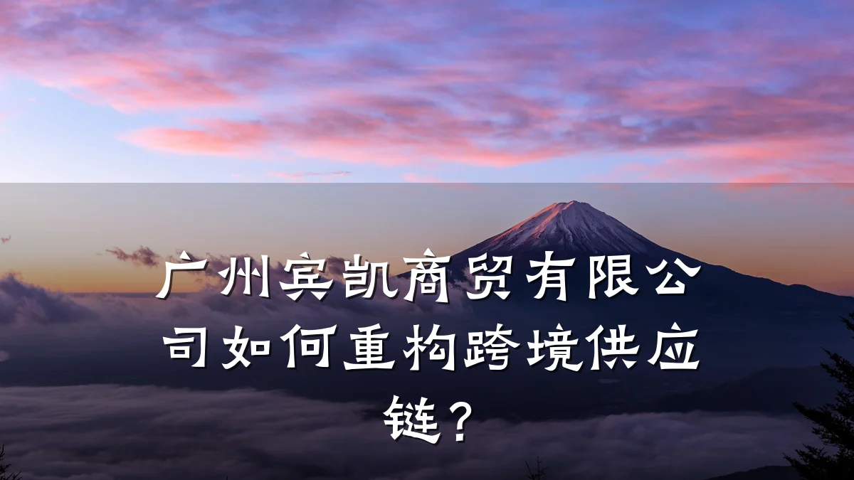 广州宾凯商贸有限公司如何重构跨境供应链?