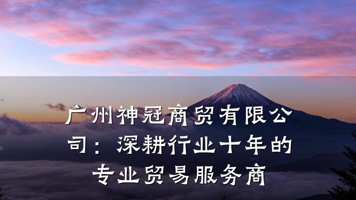 广州神冠商贸有限公司:深耕行业十年的专业贸易服务商