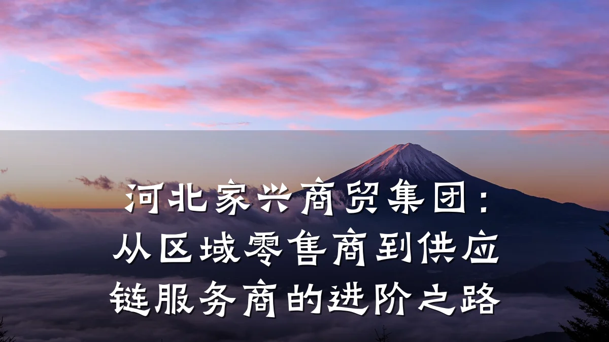 河北家兴商贸集团:从区域零售商到供应链服务商的进阶之路