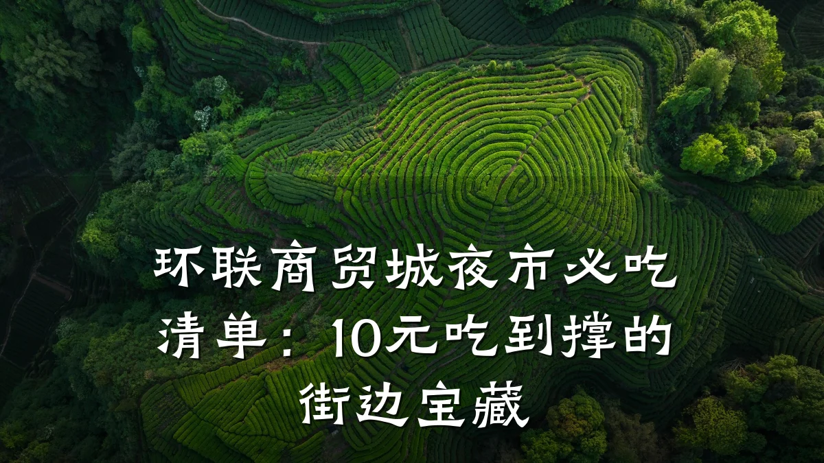 环联商贸城夜市必吃清单:10元吃到撑的街边宝藏