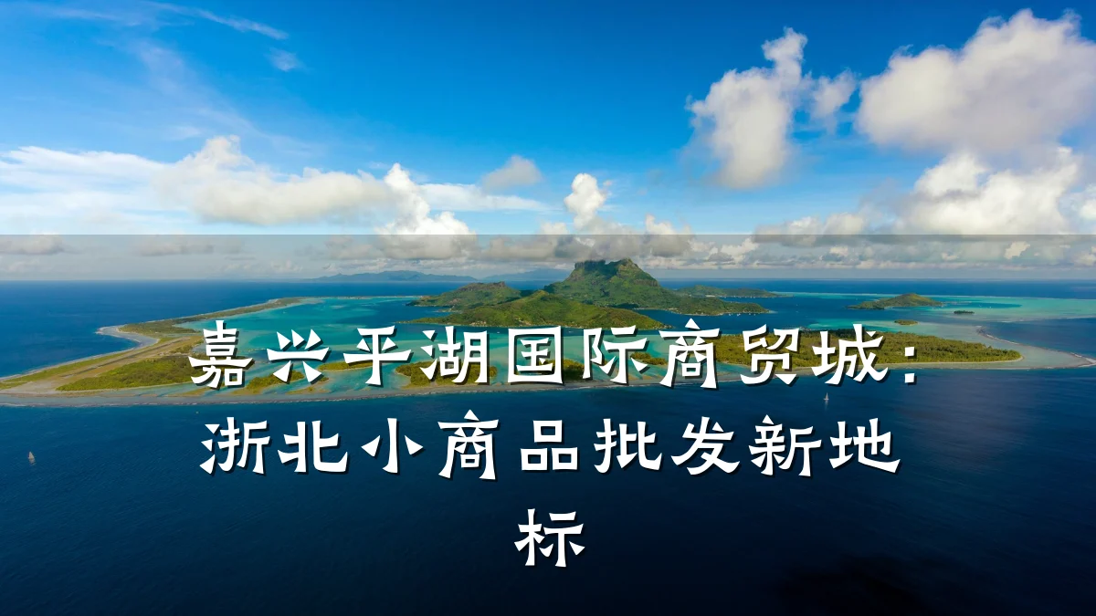 嘉兴平湖国际商贸城:浙北小商品批发新地标