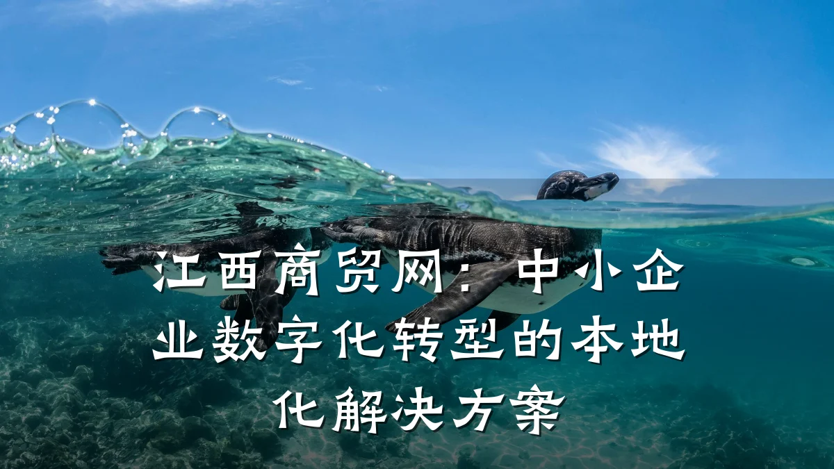 江西商贸网:中小企业数字化转型的本地化解决方案
