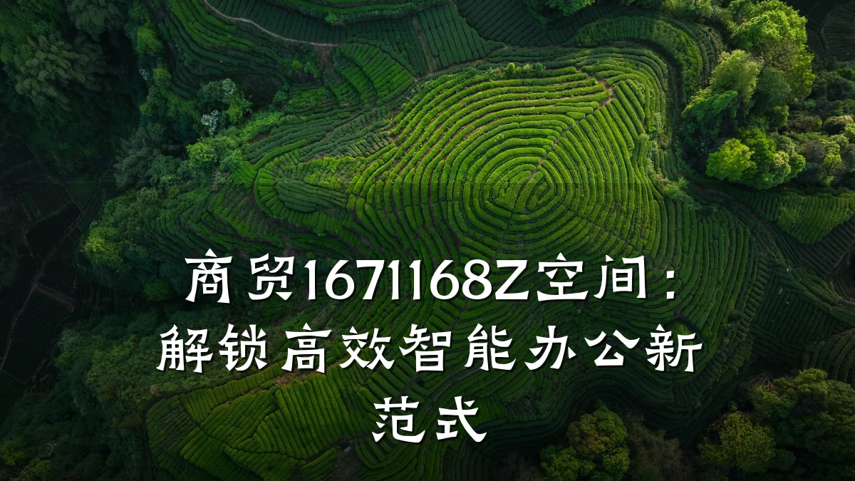 商贸1671168Z空间:解锁高效智能办公新范式
