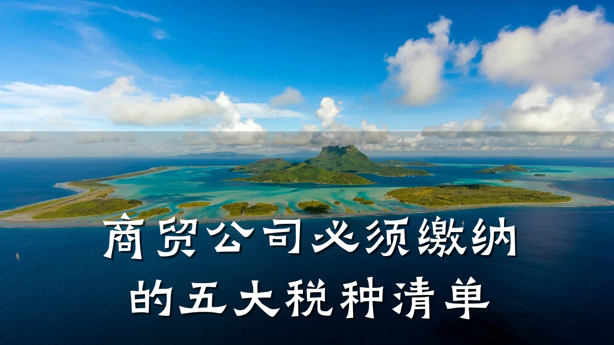 商贸公司必须缴纳的五大税种清单