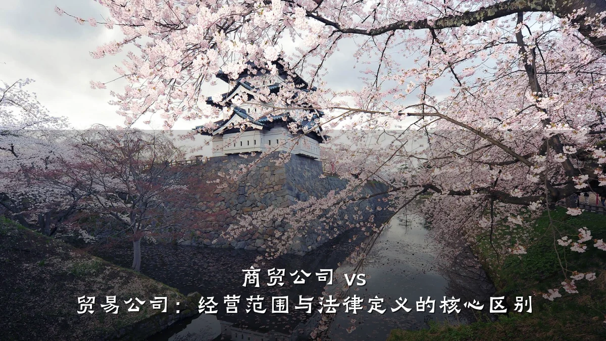商贸公司 vs 贸易公司:经营范围与法律定义的核心区别
