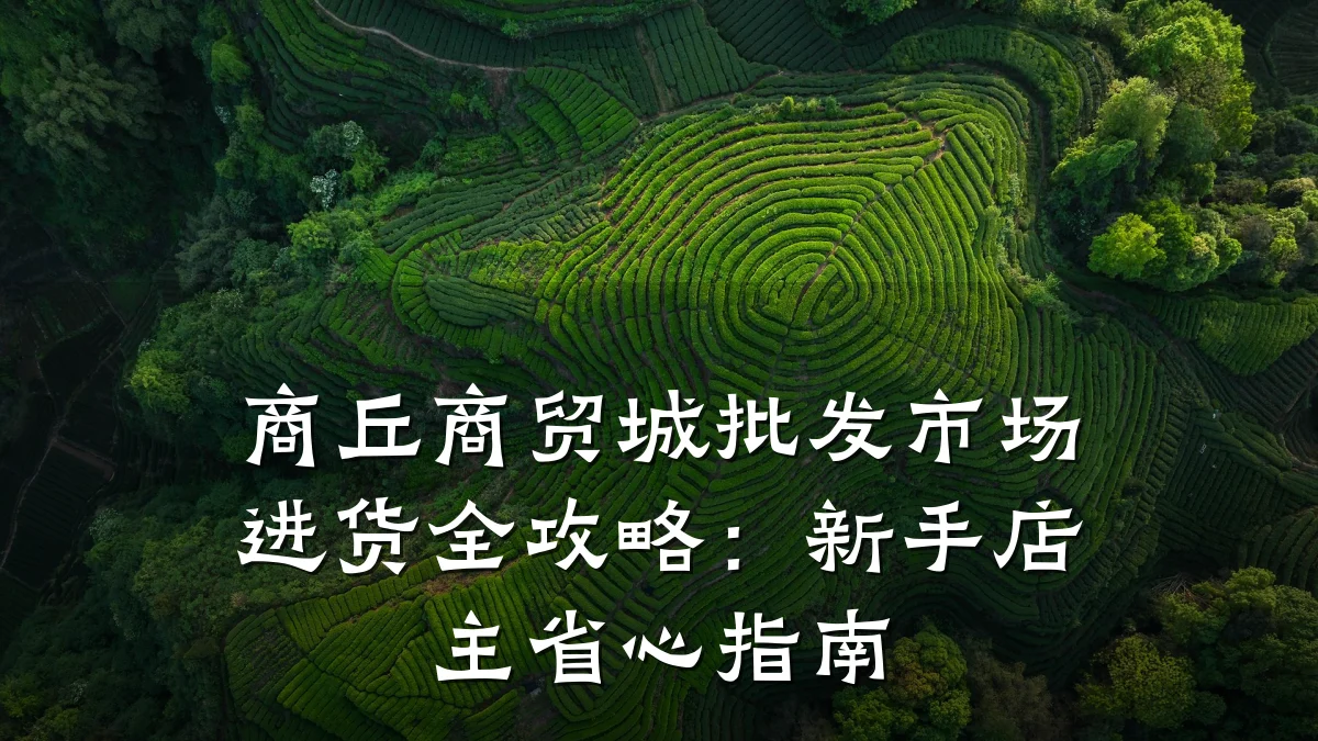 商丘商贸城批发市场进货全攻略：新手店主省心指南