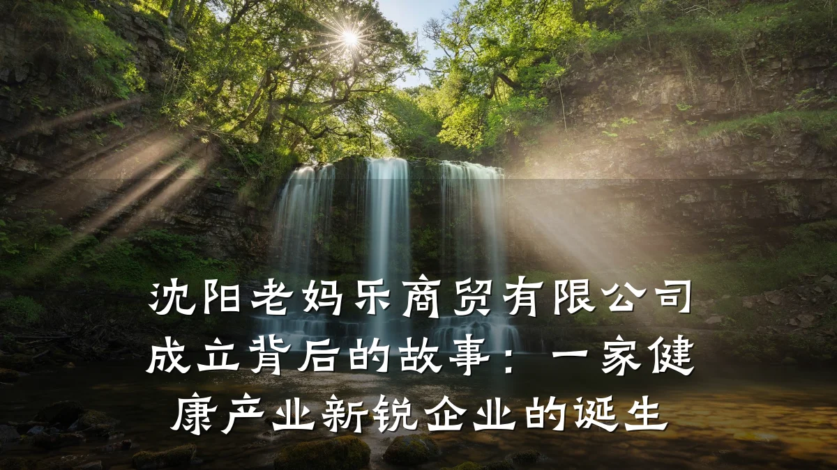 沈阳老妈乐商贸有限公司成立背后的故事:一家健康产业新锐企业的诞生
