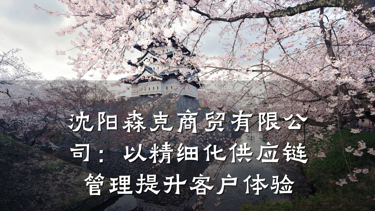 沈阳森克商贸有限公司:以精细化供应链管理提升客户体验