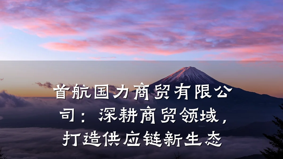 首航国力商贸有限公司：深耕商贸领域，打造供应链新生态