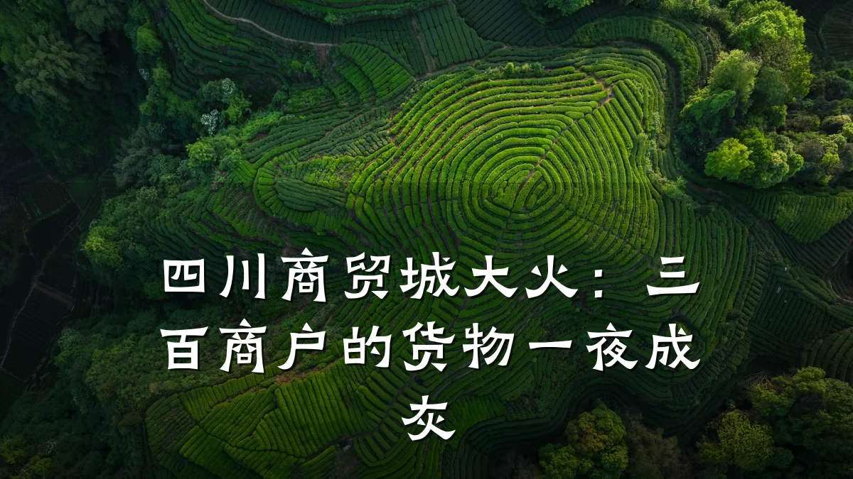 四川商贸城大火：三百商户的货物一夜成灰