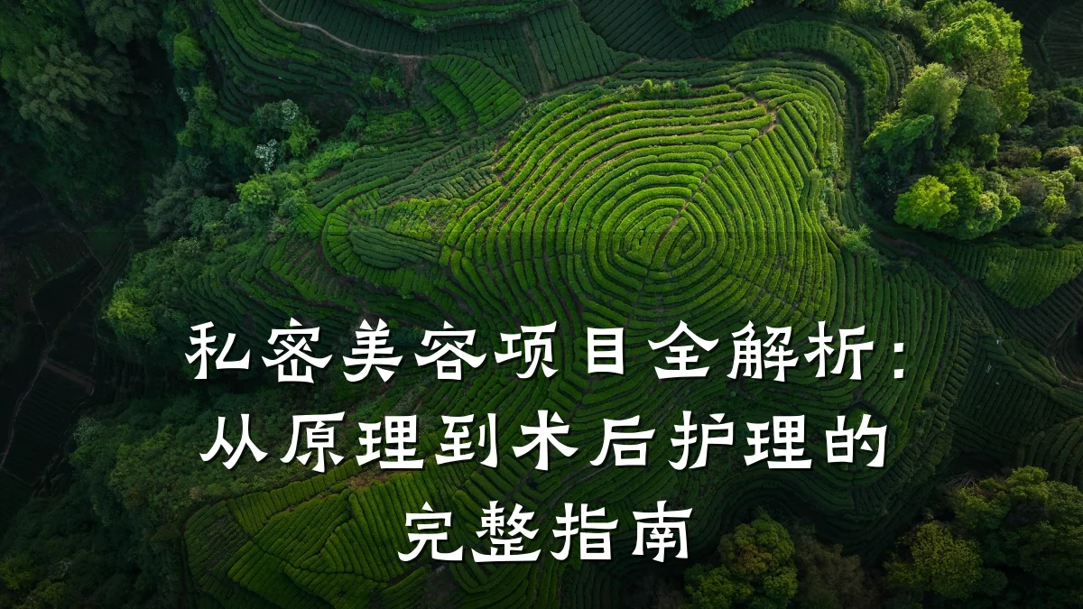 私密美容项目全解析：从原理到术后护理的完整指南