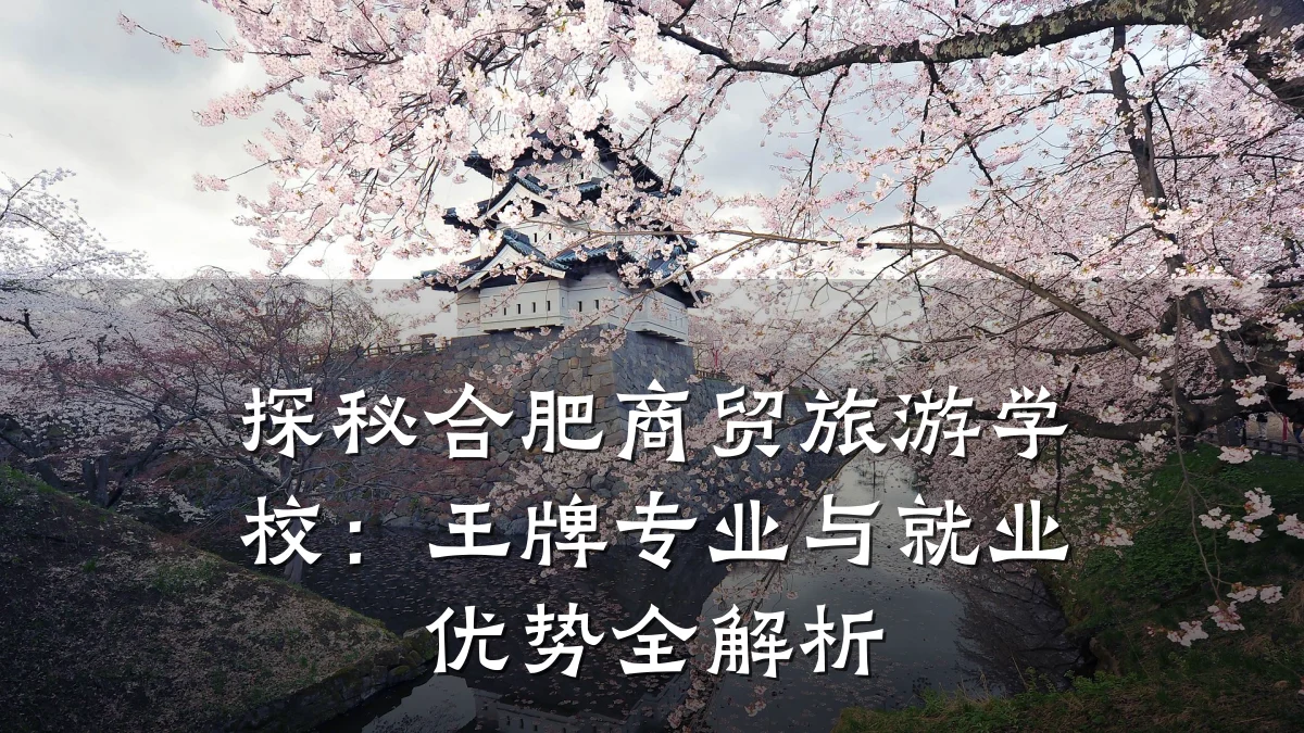 探秘合肥商贸旅游学校:王牌专业与就业优势全解析