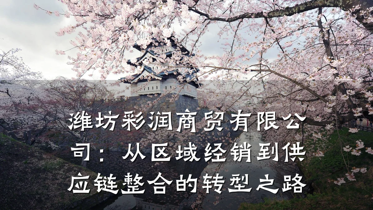 潍坊彩润商贸有限公司:从区域经销到供应链整合的转型之路