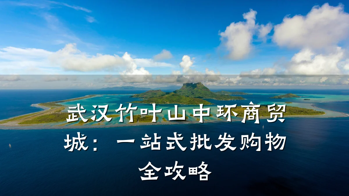 武汉竹叶山中环商贸城：一站式批发购物全攻略