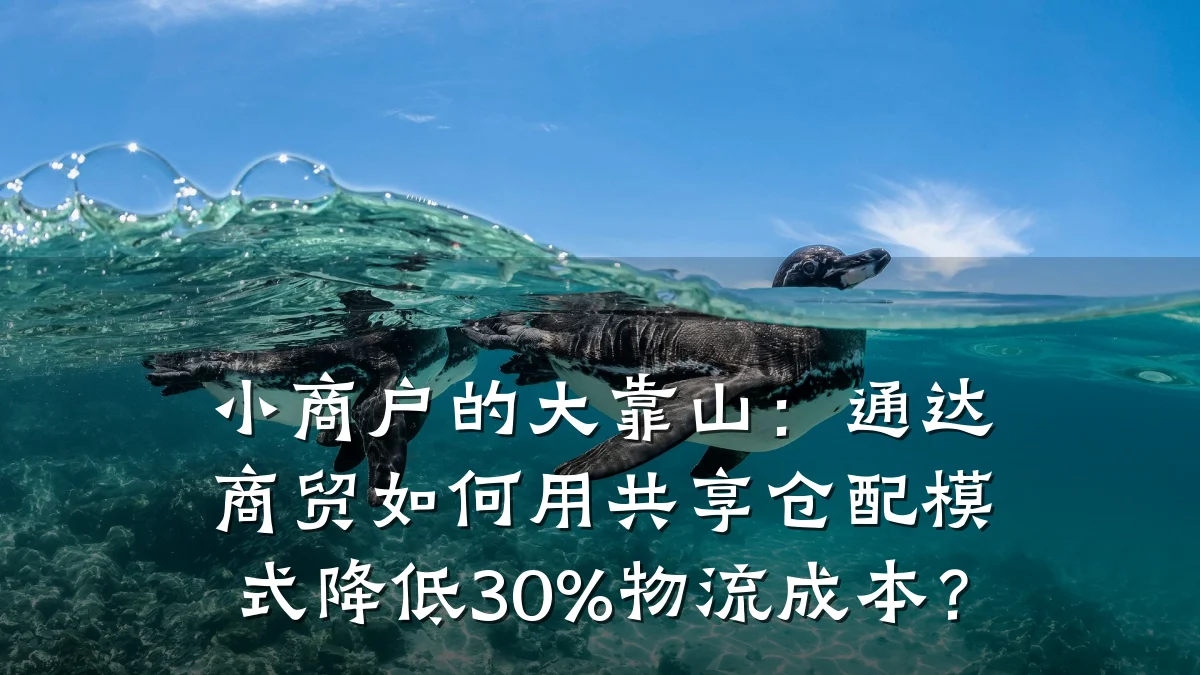 小商户的大靠山:通达商贸如何用共享仓配模式降低30%物流成本?