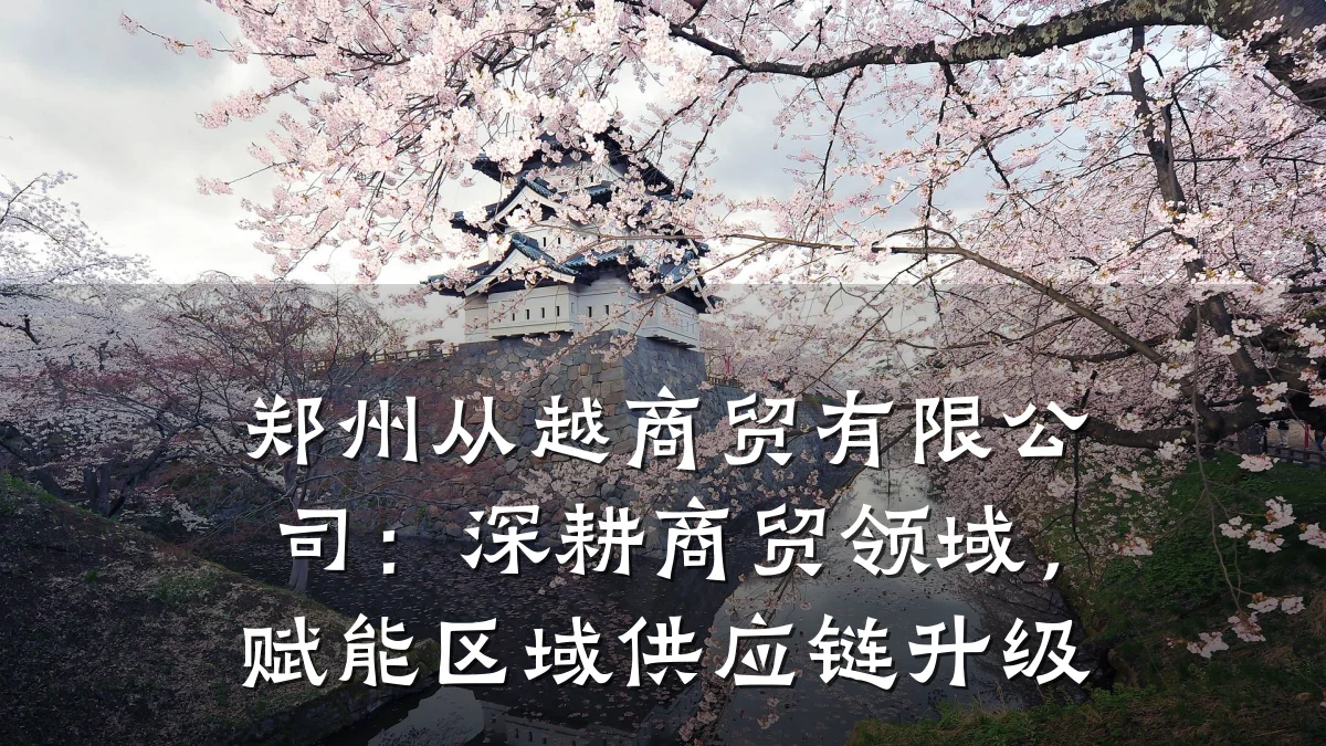 郑州从越商贸有限公司:深耕商贸领域,赋能区域供应链升级