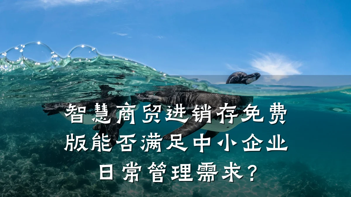 智慧商贸进销存免费版能否满足中小企业日常管理需求?