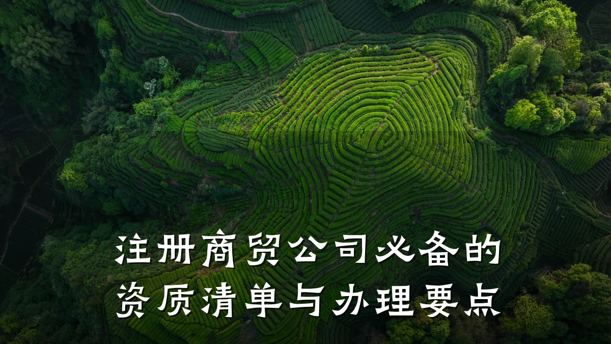 注册商贸公司必备的资质清单与办理要点
