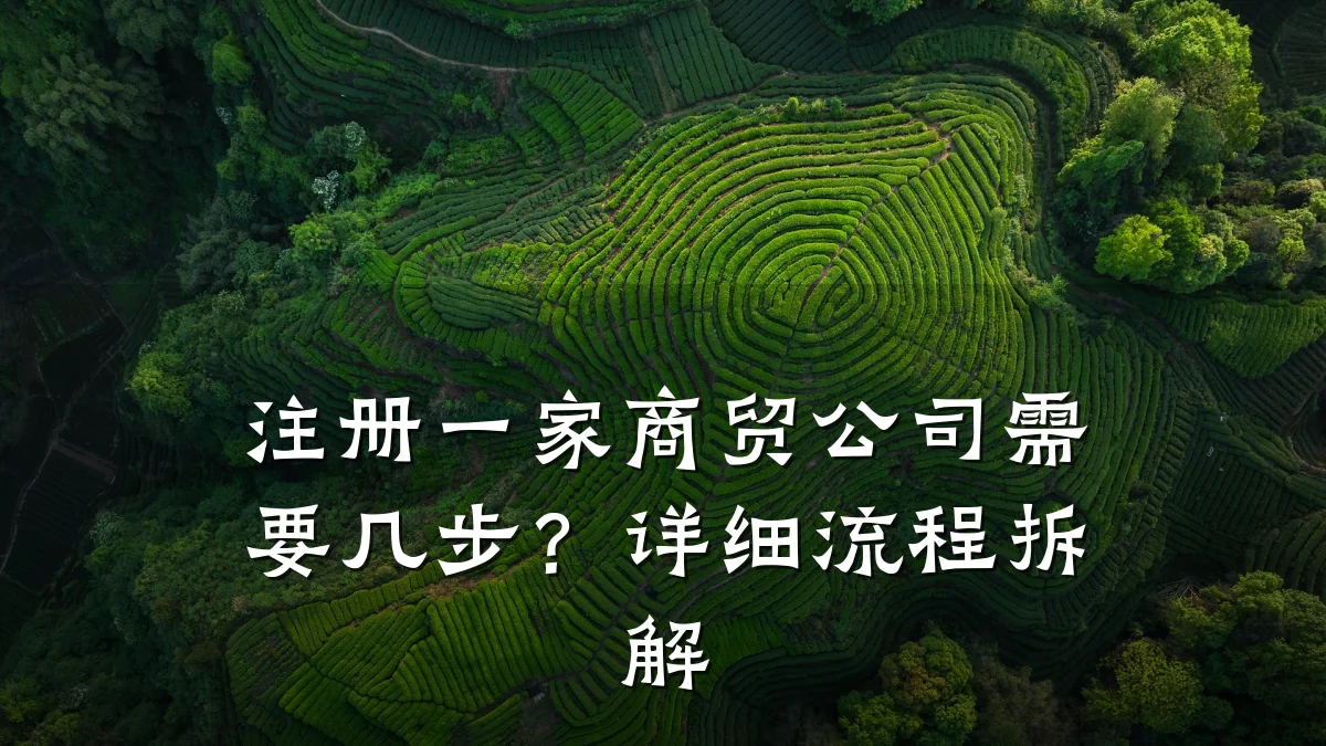 注册一家商贸公司需要几步？详细流程拆解