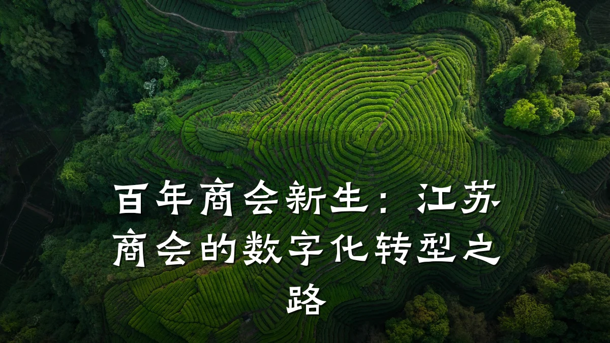 百年商会新生:江苏商会的数字化转型之路