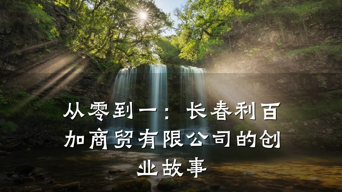 从零到一:长春利百加商贸有限公司的创业故事