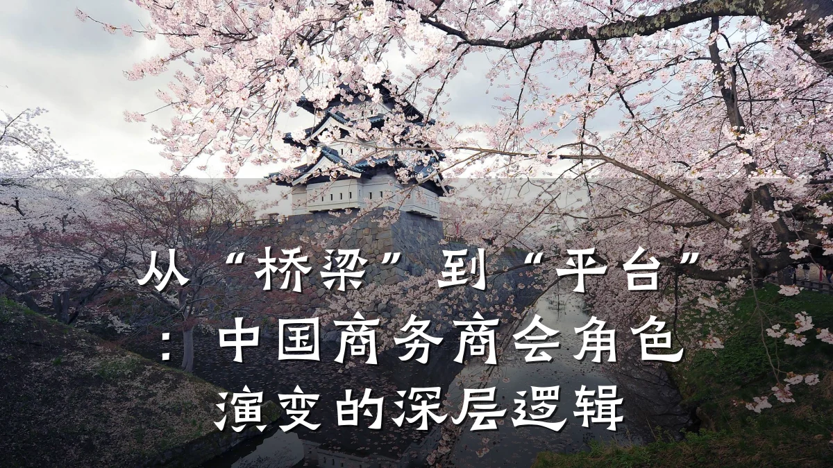 从“桥梁”到“平台”:中国商务商会角色演变的深层逻辑